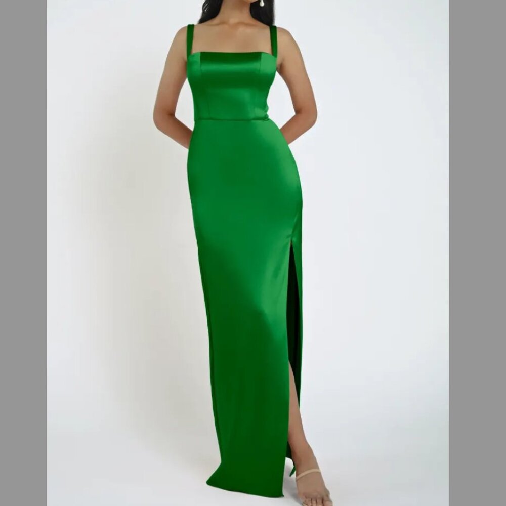 Jenny Yoo Satin Green Wedding Dress